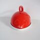 Cheese bell mouse red ceramic design vintage Italy