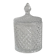 Candy box / glass cotton pot with crystal effect