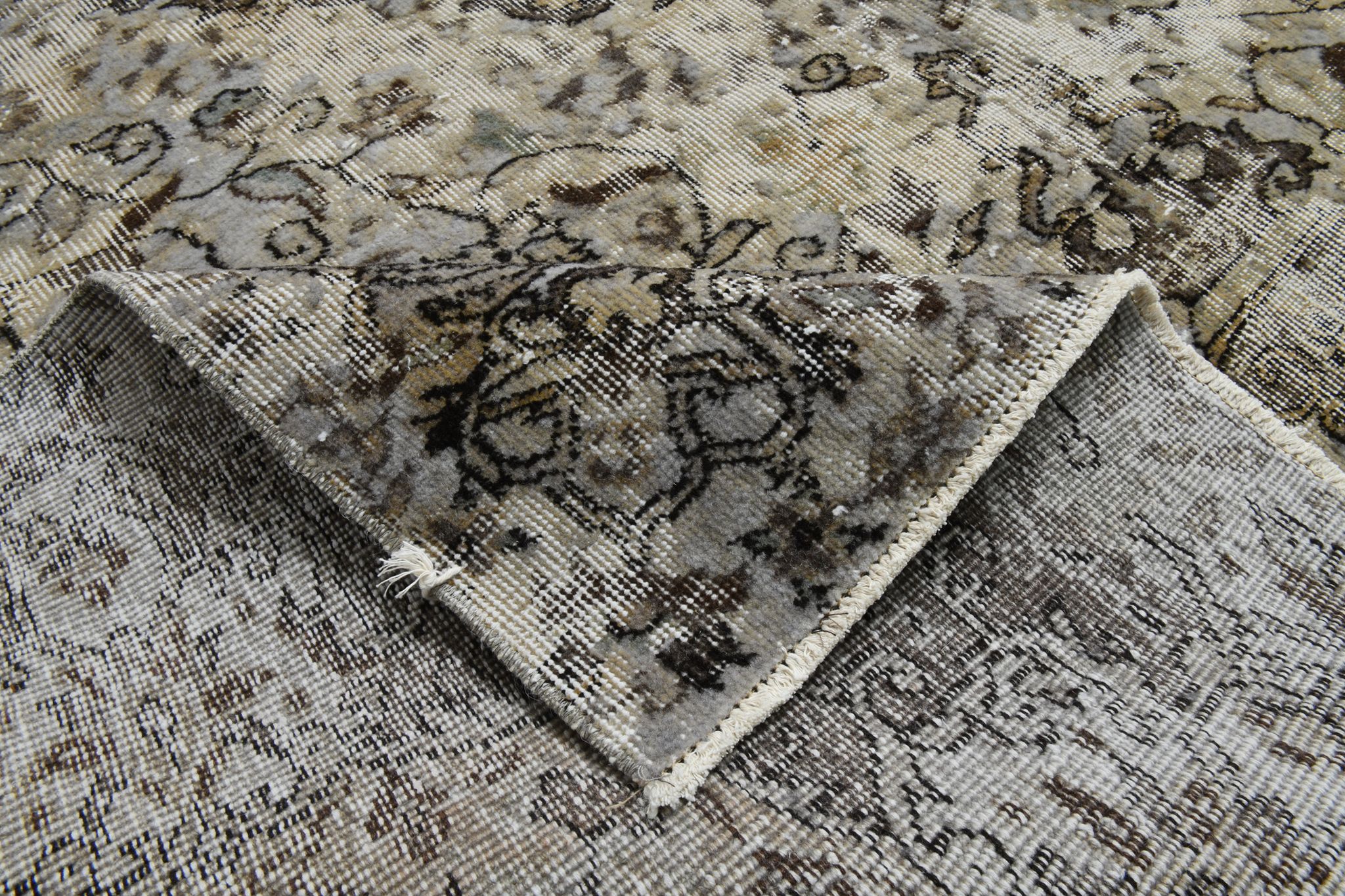 7x9 old antique anatolian turkish rug 289x206cm
