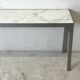 Console métal et marbre de carrare
