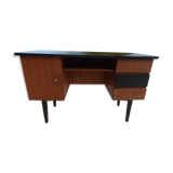 Vintage desk three drawers and a door with shelf