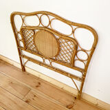 Vintage rattan headboard