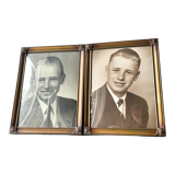 Pair identical vintage metal frames