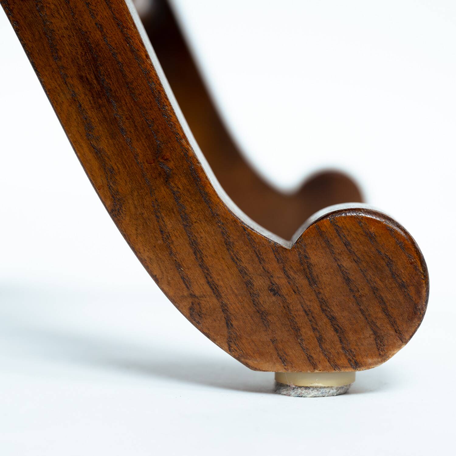 Pierre Lottier brown Spanish leather Slipper chairs by Almazan, 1950s