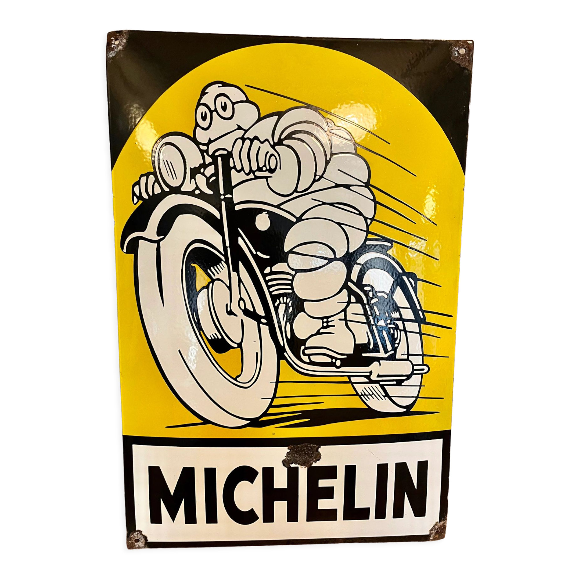 Former Michelin enamel plate