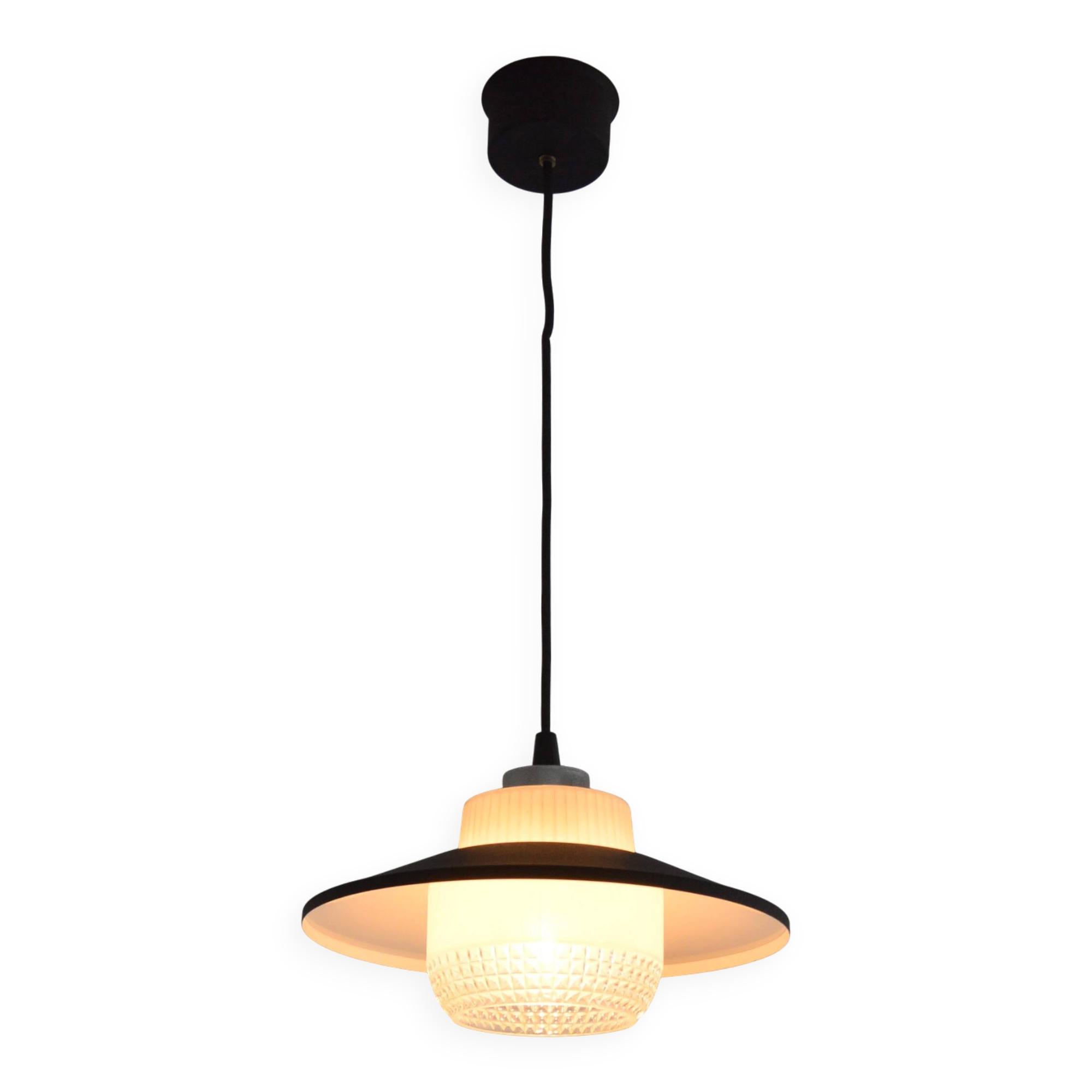 Glass and metal suspension 1950