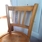 Set of 2 wooden bistro chairs