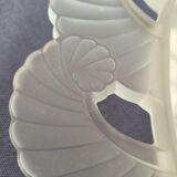 Important cut or mid-table signed Verlys, art deco