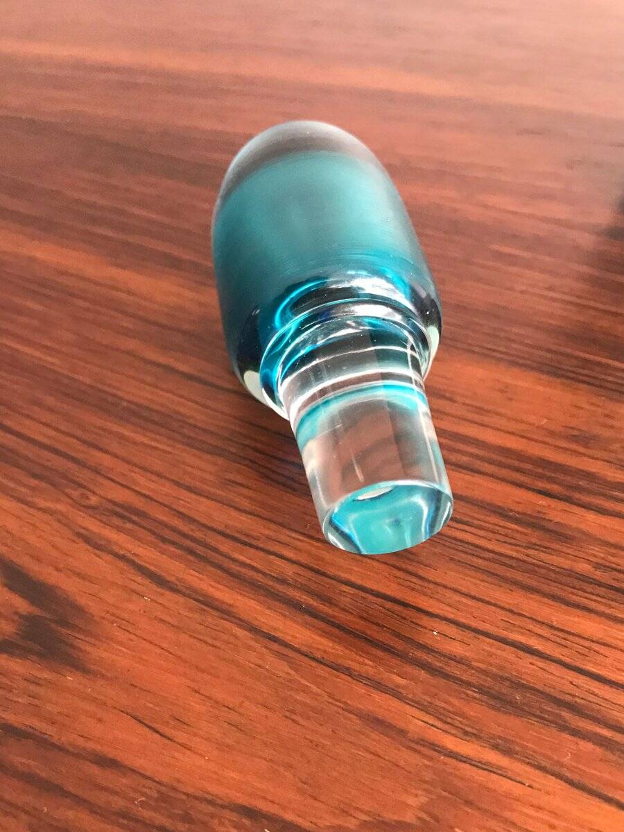 Murano Glass Incisi Series Bottle by Paolo Venini for Venini, 1981