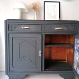 Sideboard painted in anthracite gray