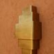 Art Deco brass wall sconce
