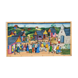 Vintage Naïve art painting
