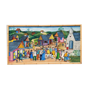 Vintage Naïve art table