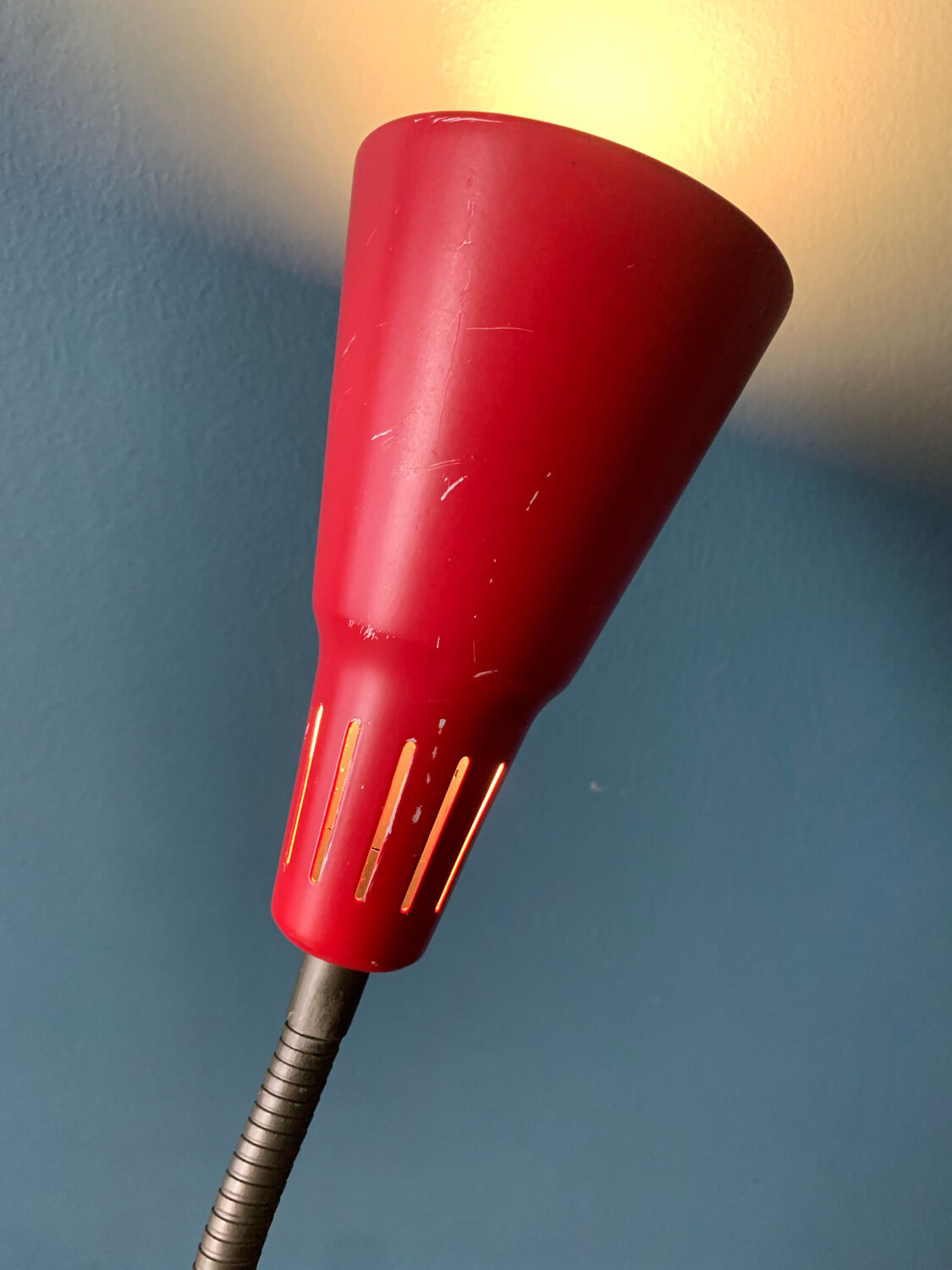 Red ikea floor lamp 90s
