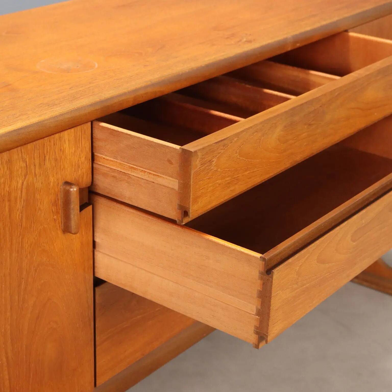 Vintage teak enfilade, Nordic design, 1960s.