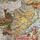 Old geological France map from 1928