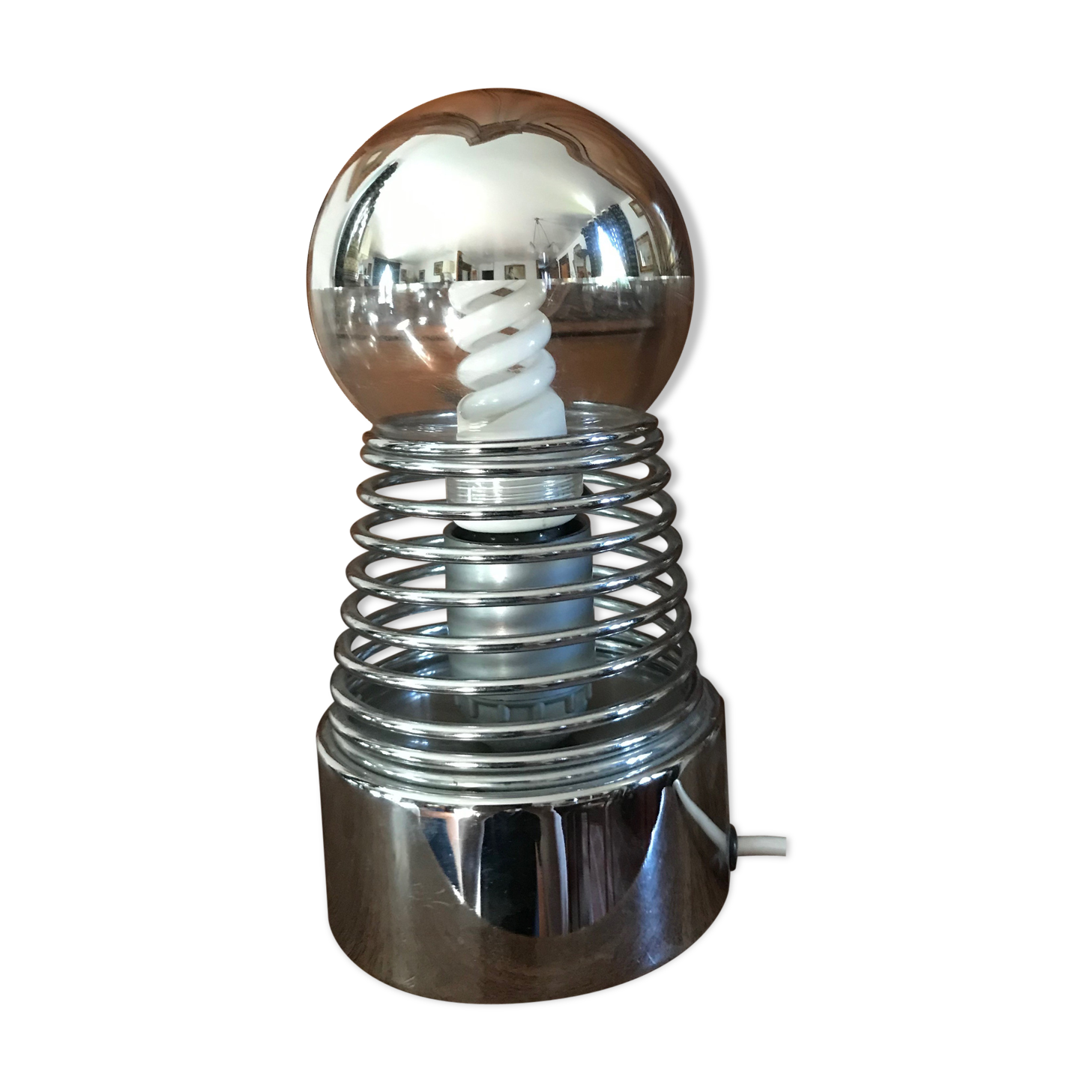 Lampe de table ressort année 70
