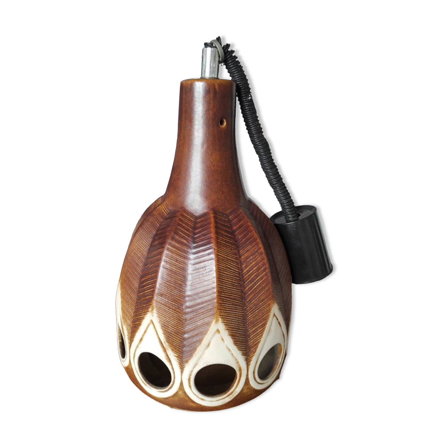 Vintage West Germany ceramic pendant light