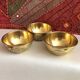 Set of 3 bowls in orient chiseled brass