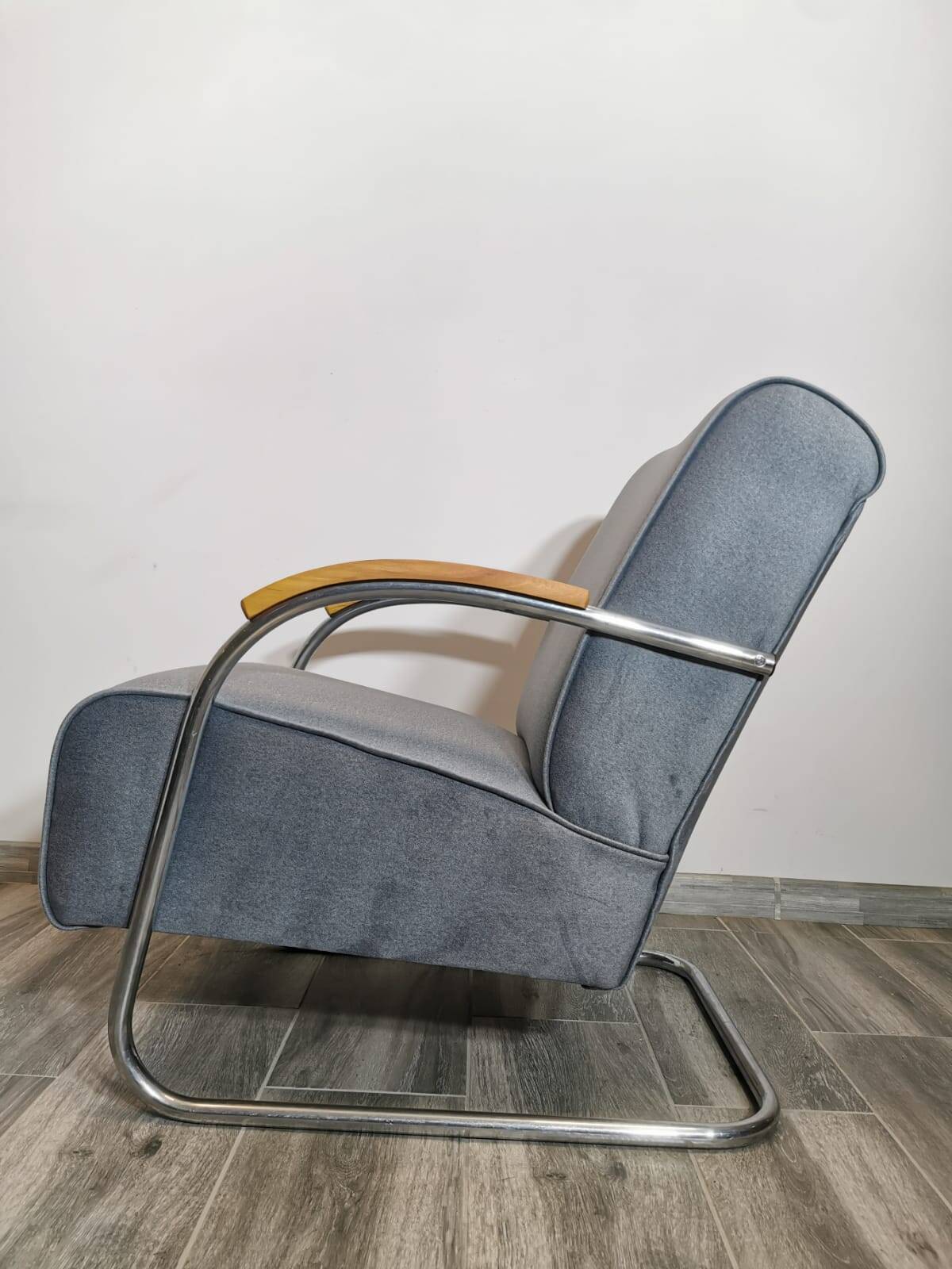 Fauteuil Bauhaus par Mücke Melder, 1940s