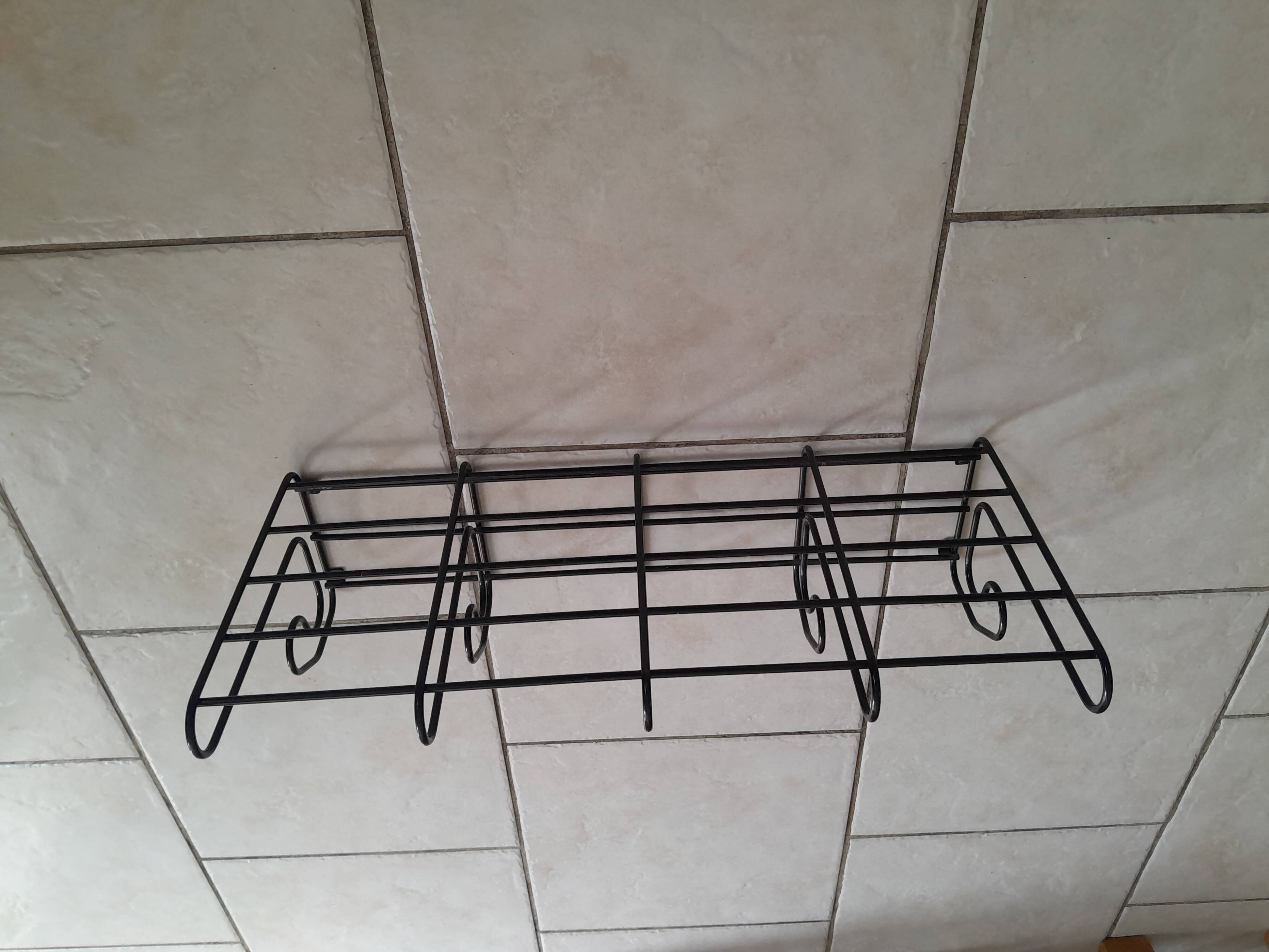 Vintage ikea tomado style wall coat rack metal