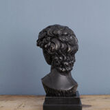 David head in black waxed bean