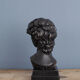 David head in black waxed bean