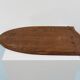 Early Biedermeier Large Antique Pearwood Shield Wall Mirror, Vienna, 1820s