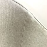 Fauteuil beige Shell des années 70