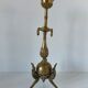 Pair of neoclassical style candlesticks in gilded bronze in the taste of Barbedienne