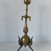 Pair of neoclassical style candlesticks in gilded bronze in the taste of Barbedienne