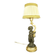 Faun lamp in Clodion style, Louis XVI, early 1900s - gilded and patinated bronze.