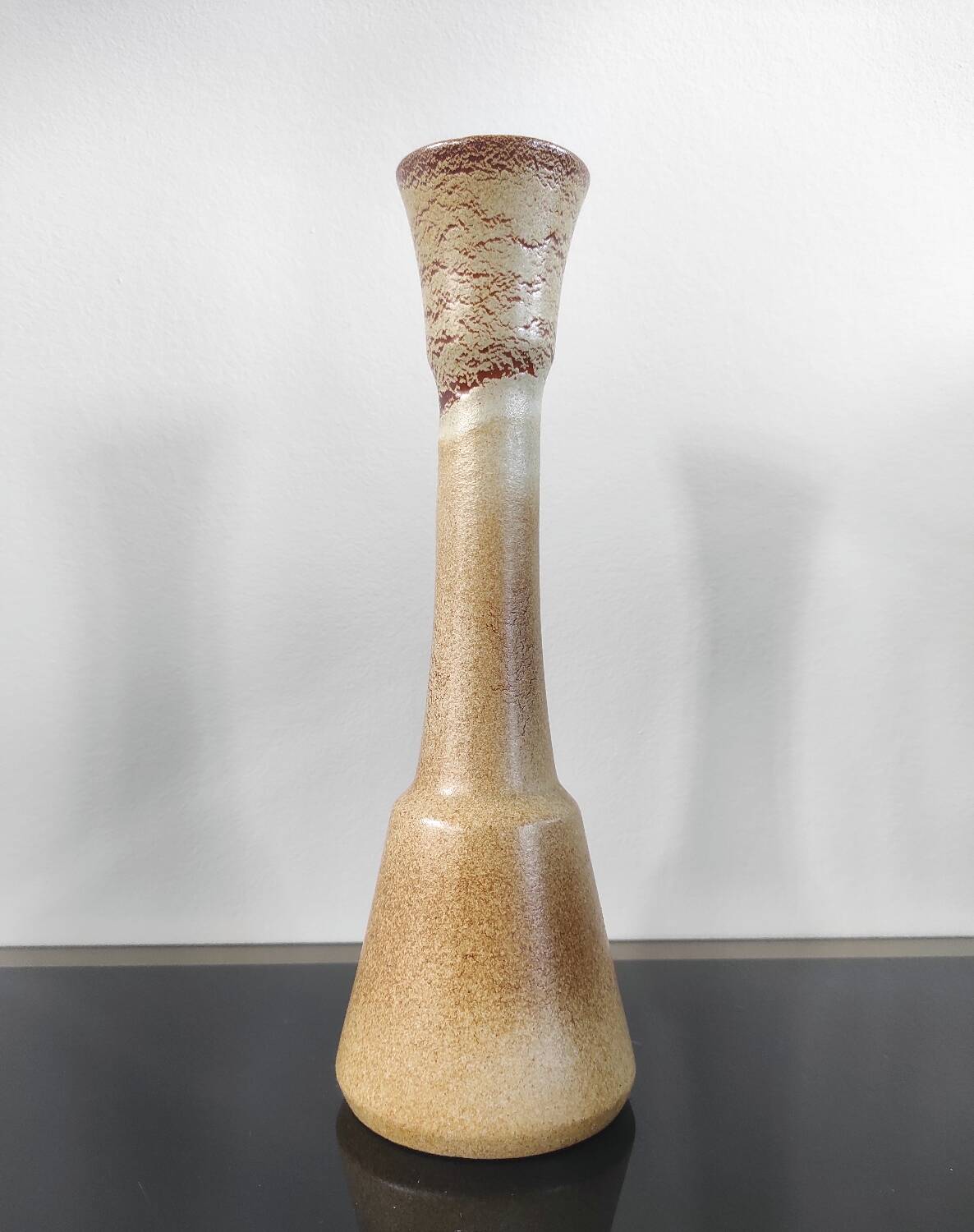 Vintage large vase in Pyrite stoneware