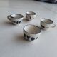 Set of 4 Small ceramic cups
