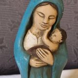 Virgin and Child in polychrome sandstone