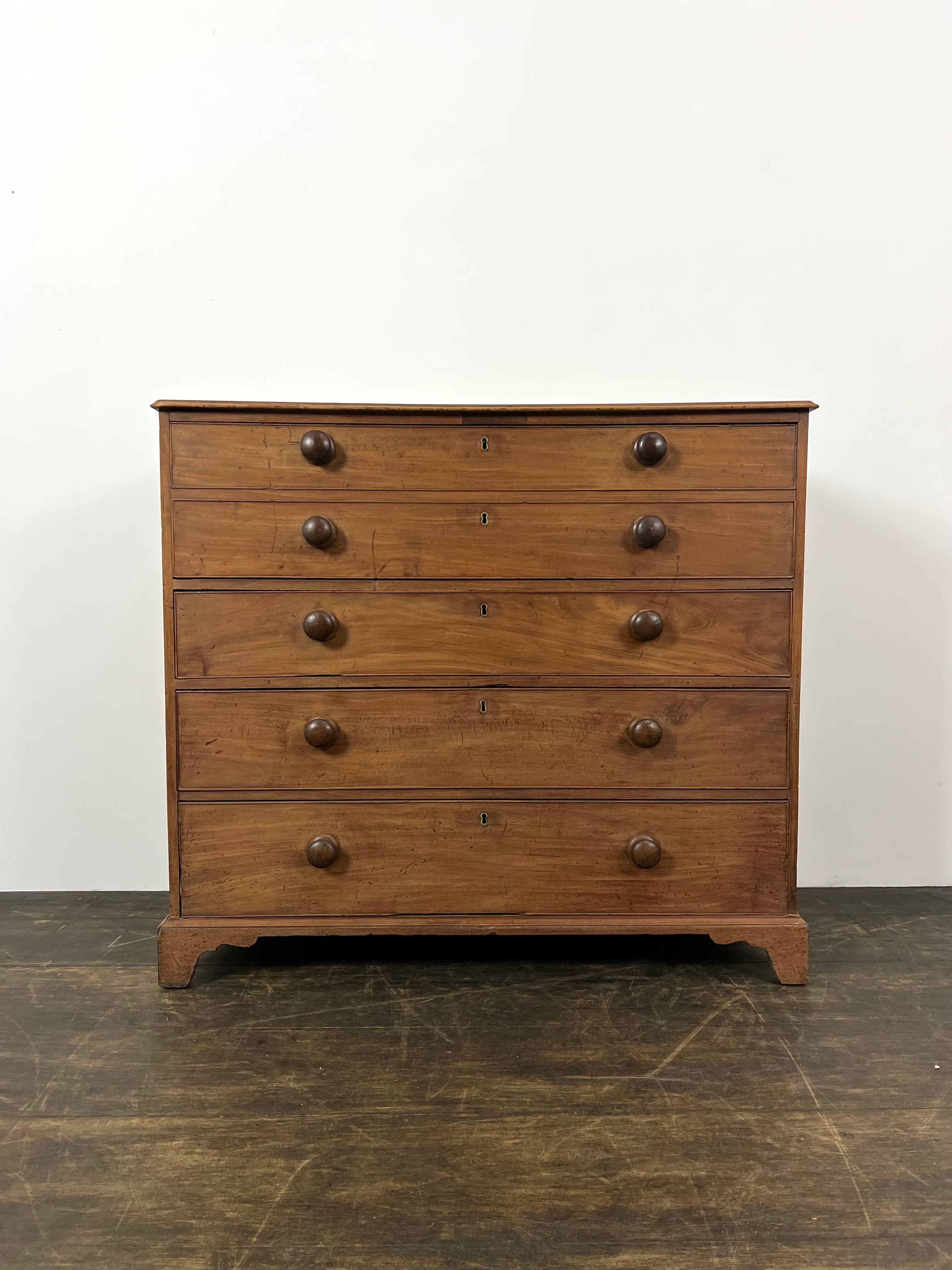 English bureau chest of drawers