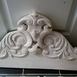 Painted wooden pediment