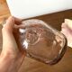 Carafe en verre bullé rose Biot vintage années 60