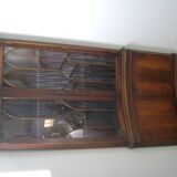 Encoignure vitrine en acajou