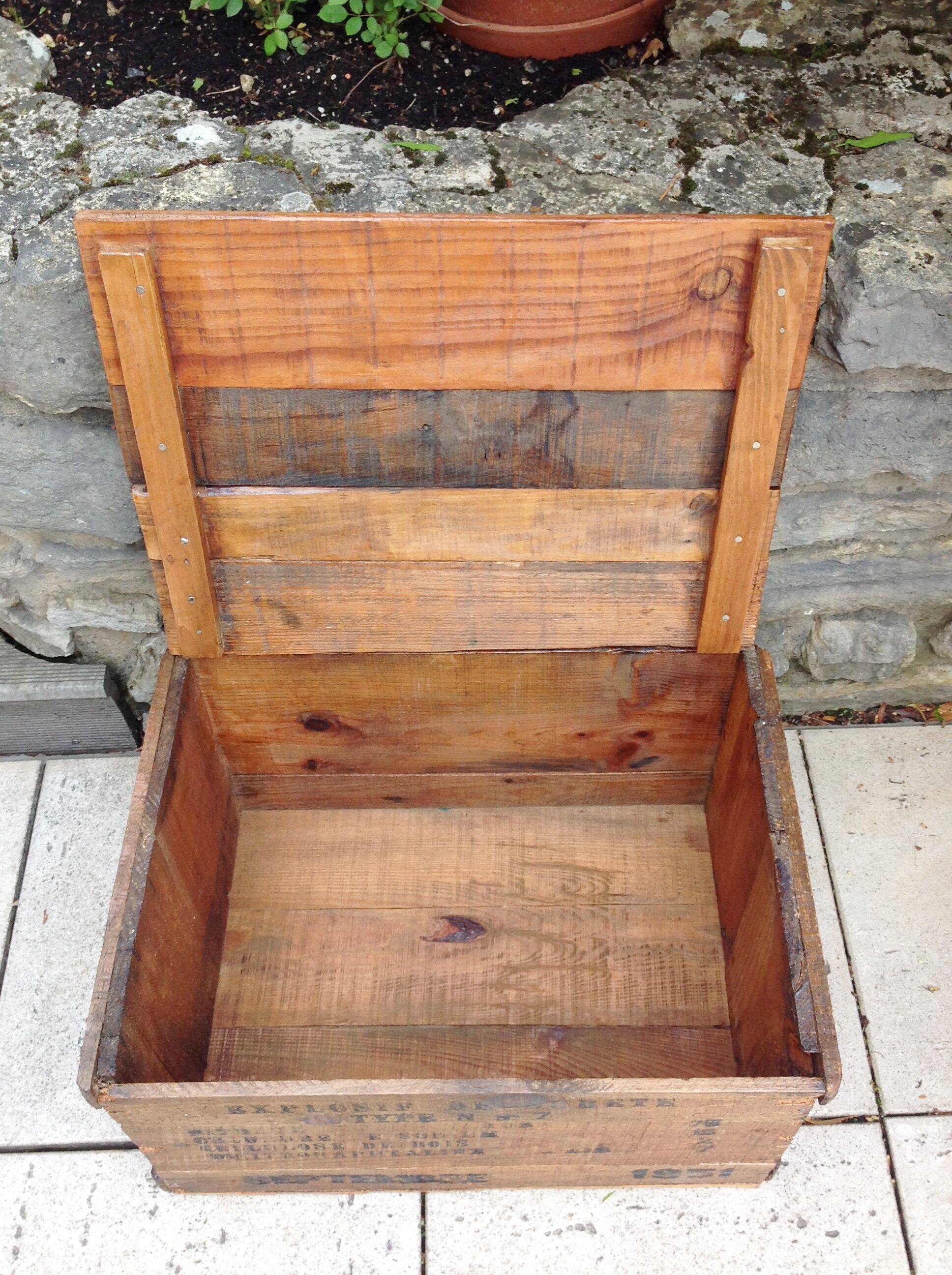 Old wooden crate explosive industrial style 50