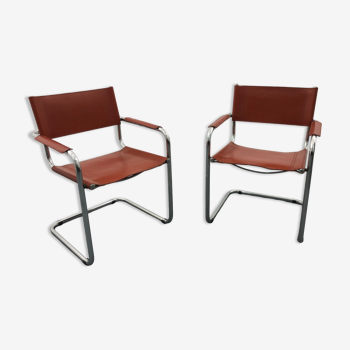 Chairs Italy, leather, set of 2