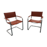 Chairs Italy, leather, set of 2