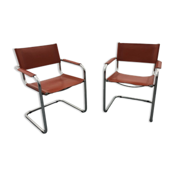 Chairs Italy, leather, set of 2