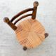 Brutalist children's chair attributed to Charles Dudouyt, 19th century.