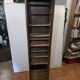 Pair of oak curtain file cabinets