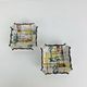 Pair of abstract ceramic ashtrays from the 1960s.
