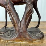 Terracotta sculpture of a young stag, Salvetti, 20th century