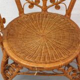 Emmanuelle peacock rattan armchair