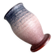 Vintage blue and pink ceramic vase