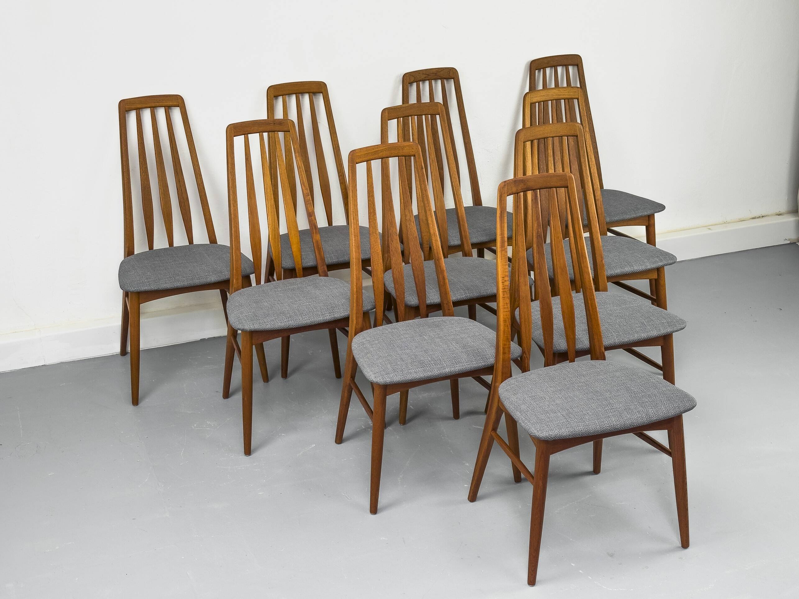 Chaises Eva de Niels Koefoed pour Hornslet Møbelfabrik, 1960